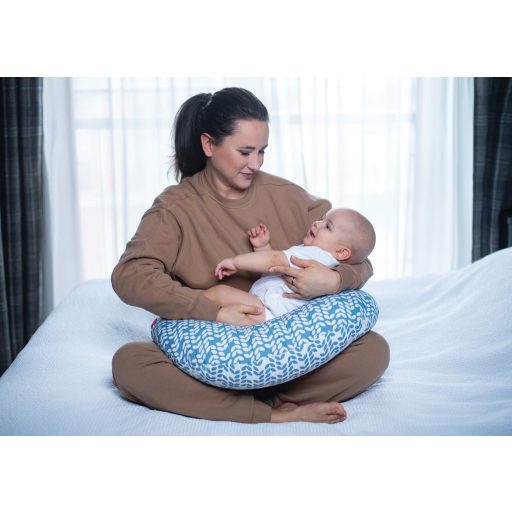 MOTHERHOOD Szoptatós párna Blue Classics new 36x16x54 cm