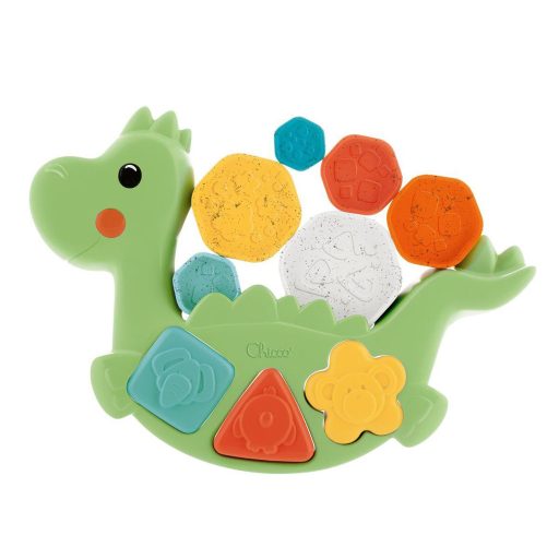 CHICCO 2 az 1-ben behelyezhető játék Dino Eco+ 12 hónapos kortól