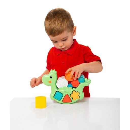 CHICCO 2 az 1-ben behelyezhető játék Dino Eco+ 12 hónapos kortól