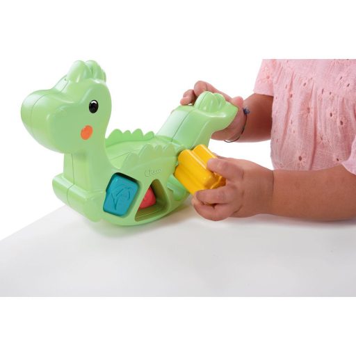 CHICCO 2 az 1-ben behelyezhető játék Dino Eco+ 12 hónapos kortól