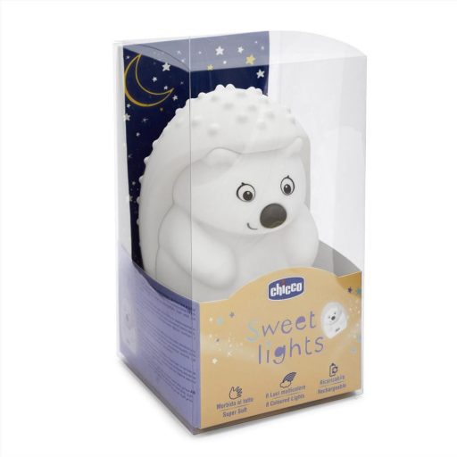 CHICCO Lámpa éjszakai fény újratölthető, hordozható Sweet Lights - Sündisznó