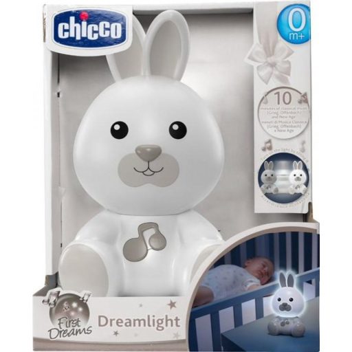 CHICCO Éjszakai fény zenélő Nyuszi semleges 0m+