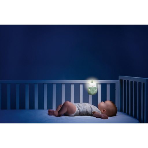 CHICCO Hrkálka a nočné svetielko Sovička 2v1 0m+