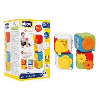 CHICCO Aktivitáskockák hanggal 2 az 1-ben 10h+