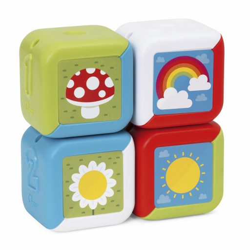 CHICCO Aktivitáskockák hanggal 2 az 1-ben 10h+
