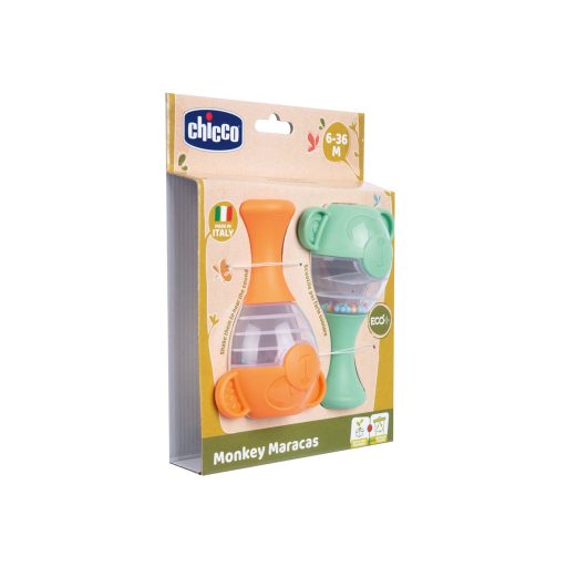 CHICCO Zörgő Maracas Majom Eco+ 6h+