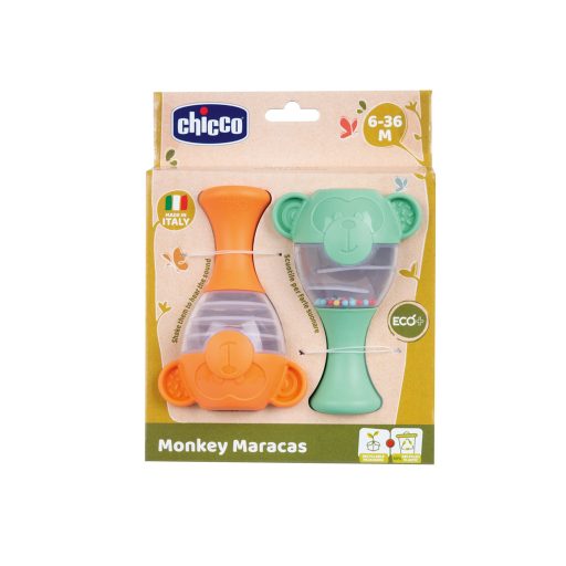CHICCO Zörgő Maracas Majom Eco+ 6h+