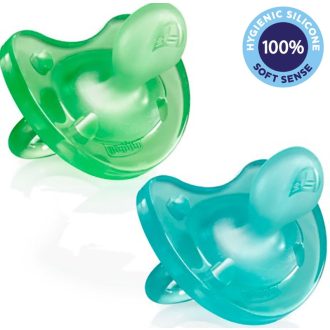   CHICCO Physio Soft teljesen szilikon cumi 6-16 hónapos fiúknak 2 db