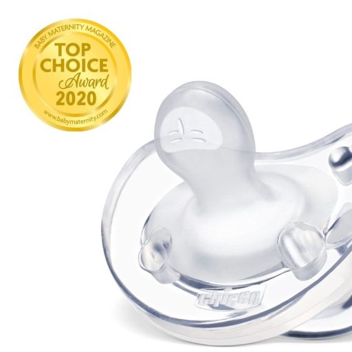 CHICCO Physio Soft teljesen szilikon cumi 6-16 hónapos fiúknak 2 db