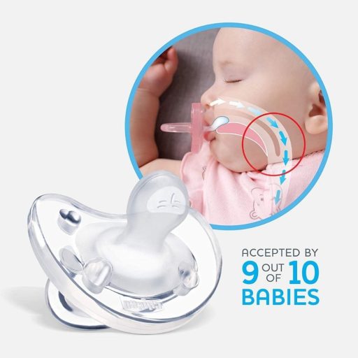 CHICCO Physio Soft teljesen szilikon cumi 6-16 hónapos fiúknak 2 db