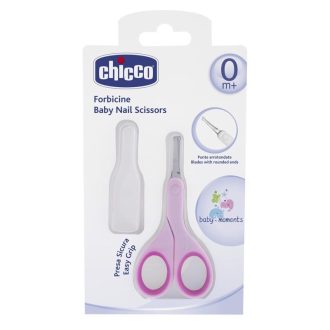 CHICCO Olló kerekített hegyű rózsaszín