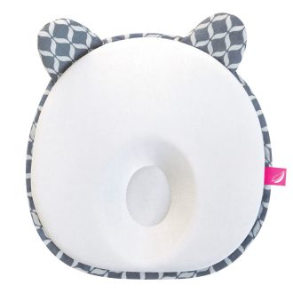   MOTHERHOOD Ergonomikus stabilizáló párna újszülötteknek fülekkel Grey Classics 0-6hó