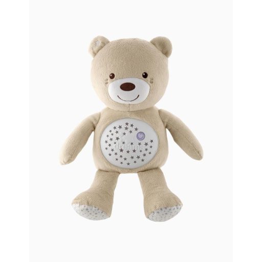 CHICCO Medvídek usínáček projektorral és zenével Baby Bear First Dreams semleges bézs 0m+