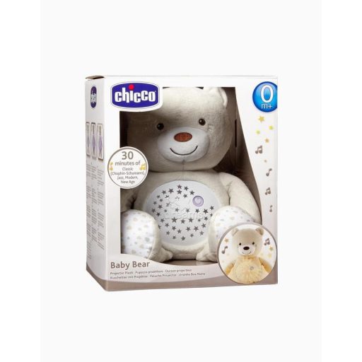 CHICCO Medvídek usínáček projektorral és zenével Baby Bear First Dreams semleges bézs 0m+