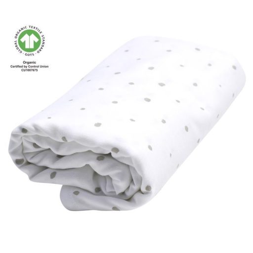 MOTHERHOOD muszlin pelenka BIO XXL  Grey and Black Dots 130x130 cm