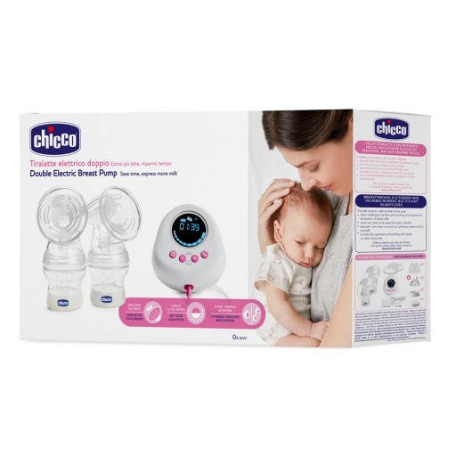 CHICCO Elektromos dupla rózsaszín anyatejfejő