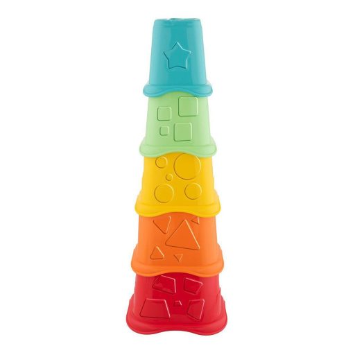 CHICCO Ökologikus színes toronyépítő poharak 6h+