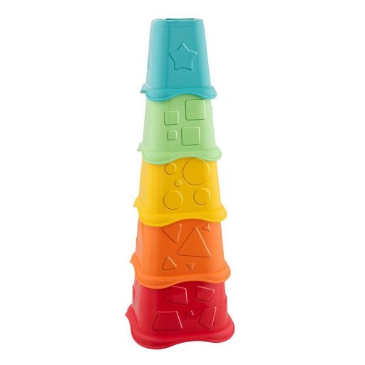 CHICCO Ökologikus színes toronyépítő poharak 6h+