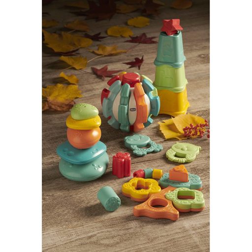 CHICCO Ökologikus színes toronyépítő poharak 6h+