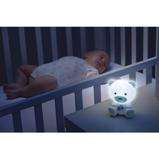 CHICCO Éjszakai fény és zenei Medve kék 0m+