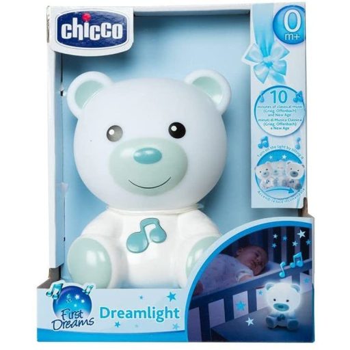 CHICCO Éjszakai fény és zenei Medve kék 0m+