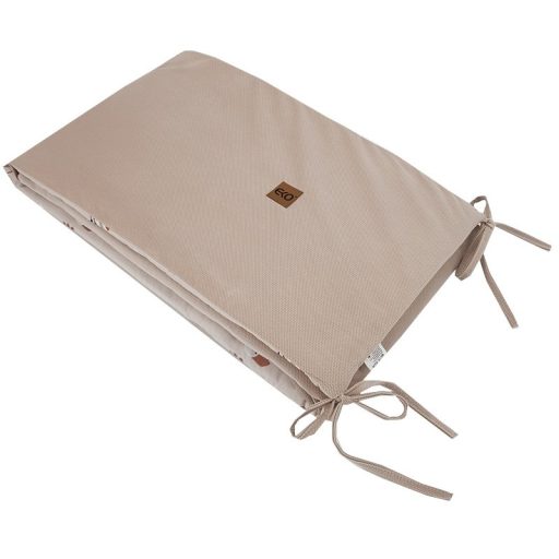 EKO Védő a kiságyba VELVET Bees Beige 180x35 cm