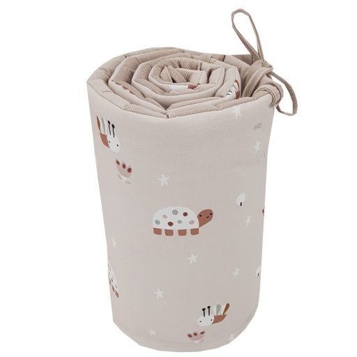 EKO Védő a kiságyba VELVET Bees Beige 180x35 cm