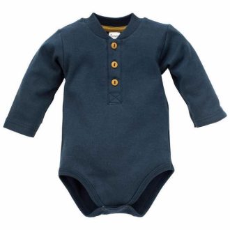 PINOKIO Body polo hosszú ujjú Secret Forest méret 86 navy