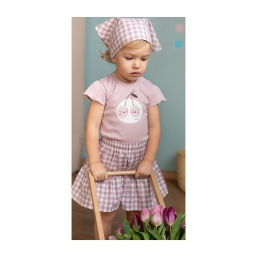 PINOKIO Kendő Pink Sweet cherry méret 68