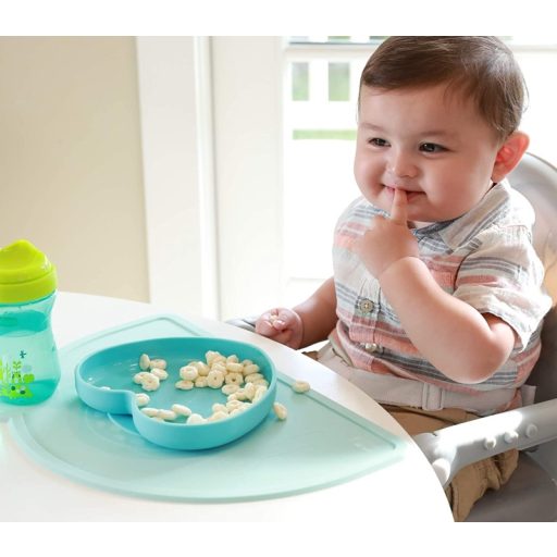CHICCO Szilikon alátét kékzöld 18h+