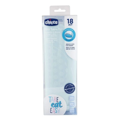 CHICCO Szilikon alátét kékzöld 18h+