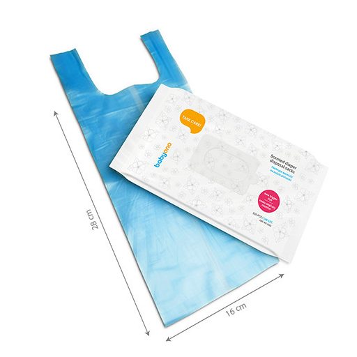 BABYONO Illatosított pelenka-zacskó 100 db