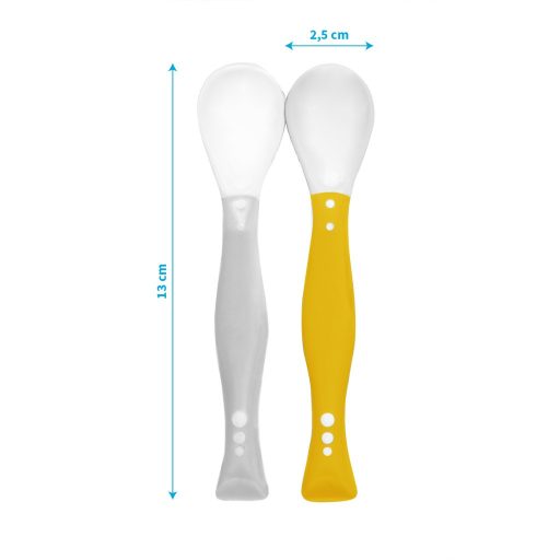 BABYONO Flexi kanalak 2 db szürke/sárga