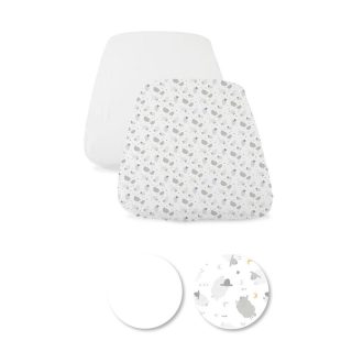 CHICCO Lepedő a Next2Me Forever babaágyhoz 2 db Grey sheep