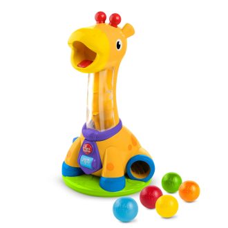  BRIGHT STARTS Zenélő játék zsiráf Spin & Giggle™ 12hó+
