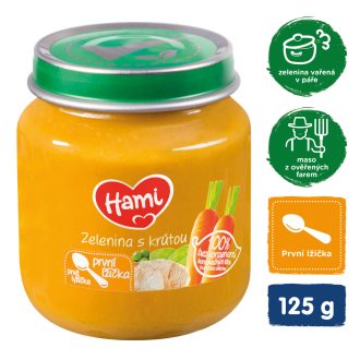   HAMI Zöldség pulykahússal (125 g) - hús-zöldség bébiétel