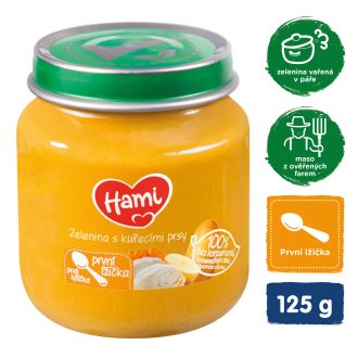   HAMI Zöldség csirkehússal (125 g) - hús-zöldség bébiétel