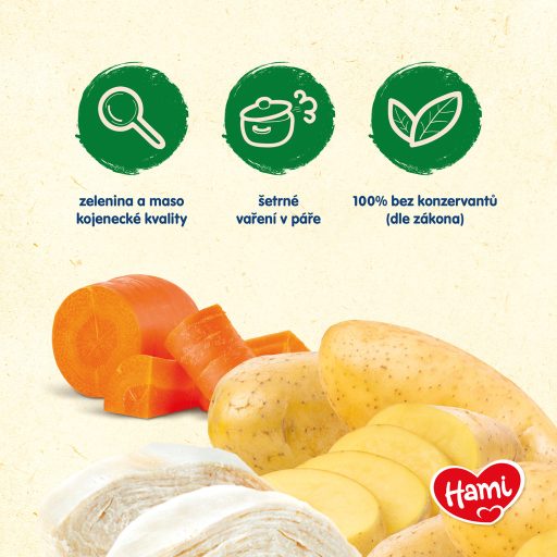 HAMI Zöldség csirkehússal (125 g) - hús-zöldség bébiétel