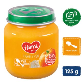 HAMI Sütőtök rizzsel (125 g) - zöldséges kása
