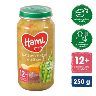   HAMI Burgonya marhahússal és borsóval (250 g) - hús-zöldségféléből készült kiegészítő étel