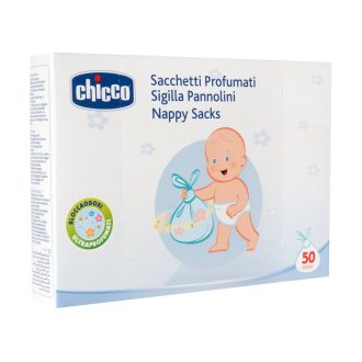 CHICCO Parfümös pelenka-entsorgungstaschen 50 db