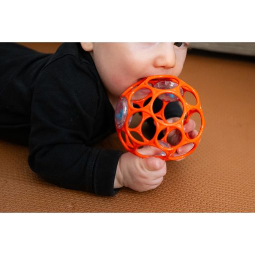 OBALL RATTLE játék 10 cm, Narancs-új 0hó+