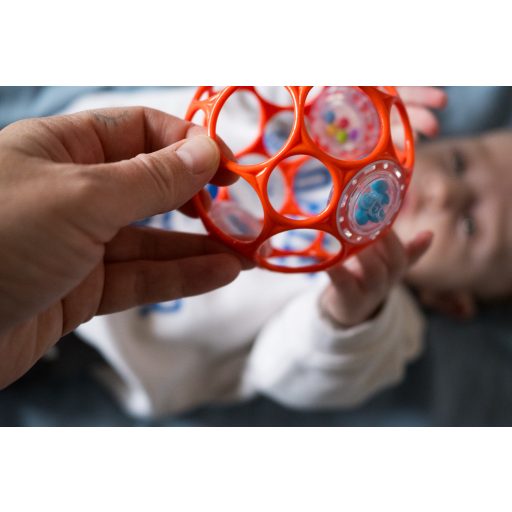 OBALL RATTLE játék 10 cm, Narancs-új 0hó+