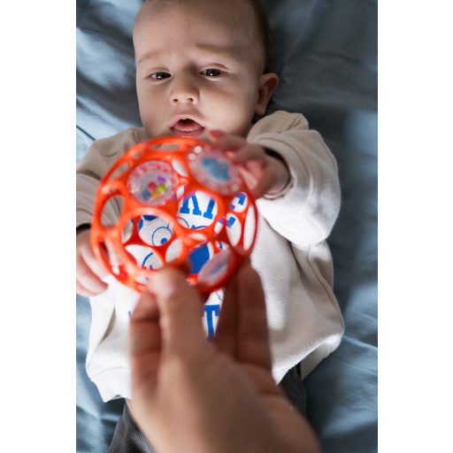 OBALL RATTLE játék 10 cm, Narancs-új 0hó+