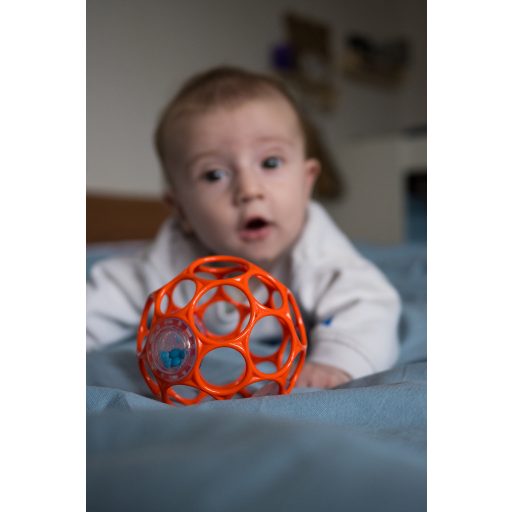 OBALL RATTLE játék 10 cm, Narancs-új 0hó+