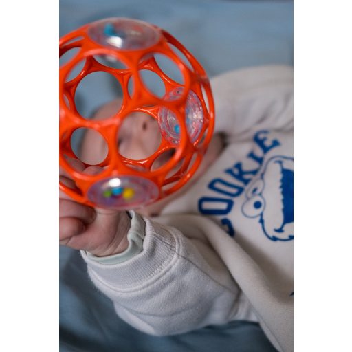 OBALL RATTLE játék 10 cm, Narancs-új 0hó+