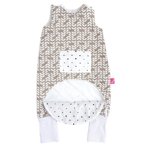 MOTHERHOOD Hálózsák lábakkal és zsebbel Beige Classics 1-1,5év 2 tog