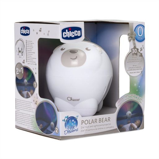 CHICCO Projektor a sarki fény Jegesmedve neutrális