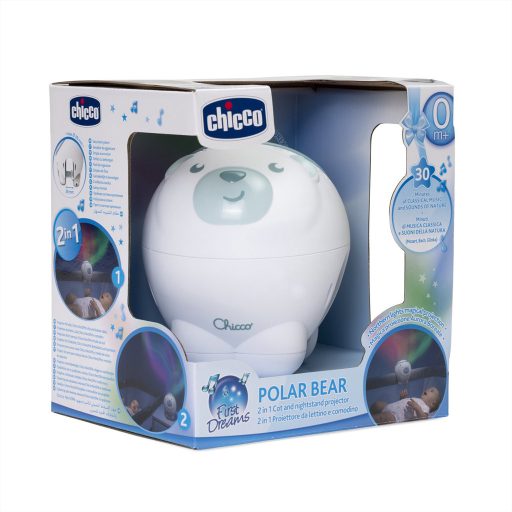 CHICCO Projektor a sarki fény Jegesmedve kék