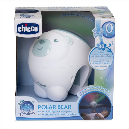 CHICCO Projektor a sarki fény Jegesmedve kék